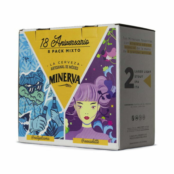 Cerveza Minerva 8 Pack aniversario minerva