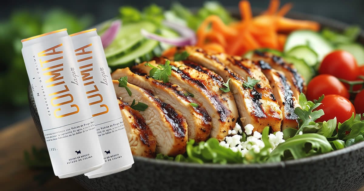 Ensalada de pollo con Colima Colimita, el maridaje que refresca tu día 5 Colima Colimita con ensalada de pollo